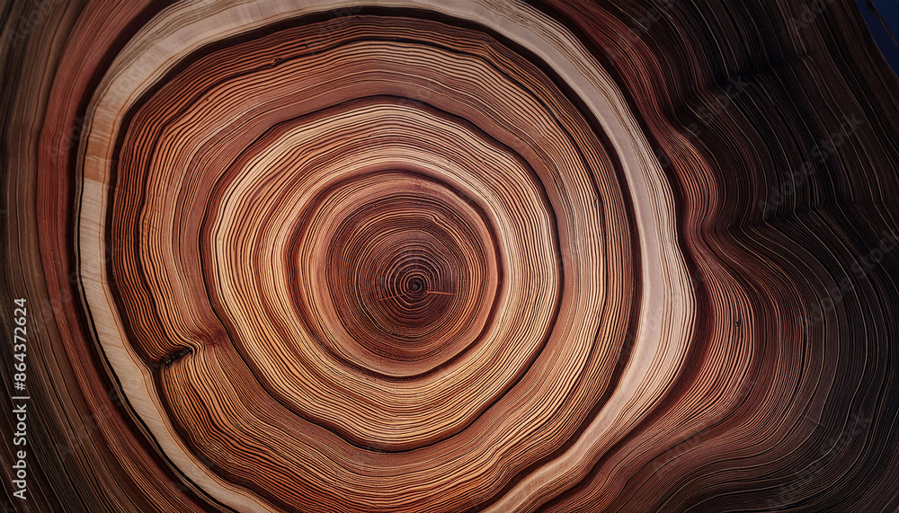 Foto Close up asbtract texture tree growth rings revealing nature’s ...