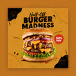 © AsifulHasan - Burger 50% off social media poster design