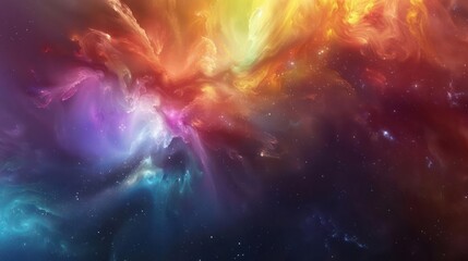 Wall Mural - a colorful, grand galactic wind blowing through space.,majestic astronomical image of galaxy univers