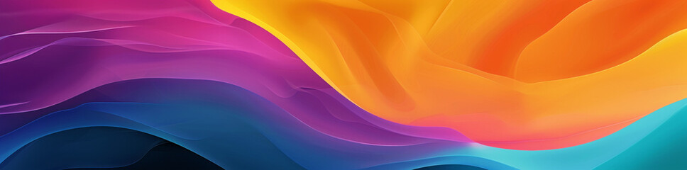 Sticker - Abstract Background with Colorful Shapes and Gradients