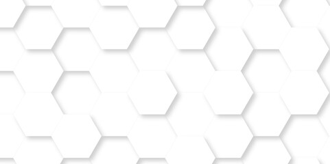 White Hexagonal Background. Luxury White Pattern. Vector Illustration. 3D Futuristic abstract honeycomb mosaic white background. geometric mesh cell texture. modern futuristic wallpaper.