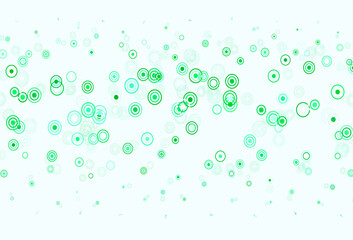 Wall Mural - light green, yellow vector backdrop with dots.