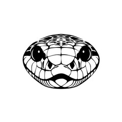 Snake head outline Vector Logo