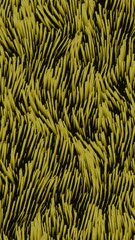 Wall Mural - background of moving wavy lines on surface. design. moving waves 3d field of grass or algae. field o