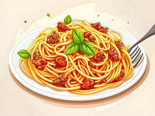 Wall Mural - Spagetti, Bolognese