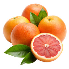 Wall Mural - grapefruits on a transparent background