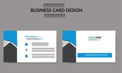 Wall Mural - creative and clean professional business card template, vector design.