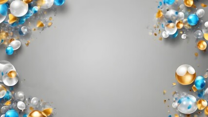 Wall Mural - blue christmas background with copyspace