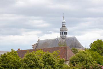 Wall Mural - Aerial view of Notre-Dame-de-la-Gloriette Church in Caen