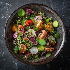 Wall Mural - A Professional Photograph of a Quinoa Salad