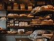 © acnaleksy - bakery shop filled with shelves of fresh bread