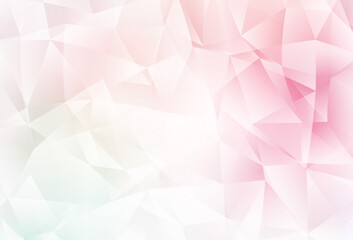 Wall Mural - Light Pink, Yellow vector polygonal background.