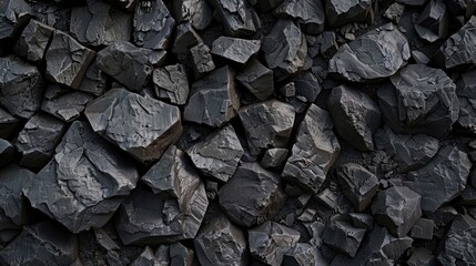 Black or dark gray rough grainy stone texture background