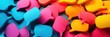 © Anat art - Colorful speech bubbles showcase trending hashtags in a captivating image, ideal for social media monitoring and content managers seeking to identify popular trends. Generative AI