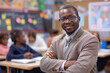 © Ala - African-American Teacher Leading IT Lesson in Elementary School Classroom