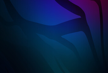 Wall Mural - dark pink, blue vector blurred shine abstract template.