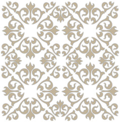 Sticker - seamless floral pattern