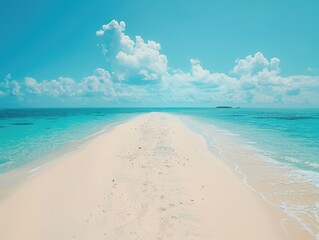 Wall Mural - Sandy Beach Footprints