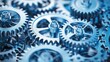 © buraratn - A series of interconnected cogs and gears symbolizing precision and teamwork