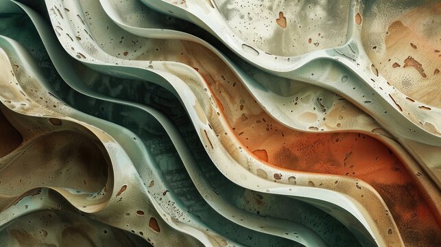 Organic shapes and patterns in earthy tones creating a natural abstract background