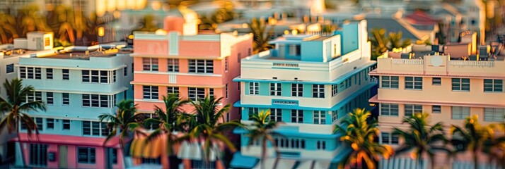 Wall Mural - South Beach neighborhood 