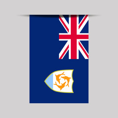 Wall Mural - Anguilla Banner Flag Vector Illustration