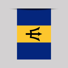 Wall Mural - Barbados Banner Flag Vector Illustration