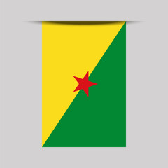 Wall Mural - French Guiana Banner Flag Vector Illustration