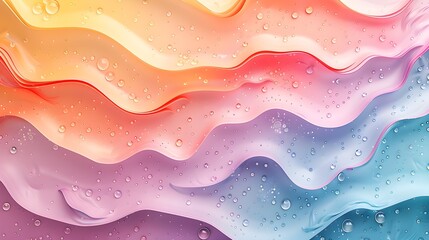 Soft and pleasing pastel art with splashes of color on the surface A gradient background filled with beautiful paper designs abstract shapes stripes and tiles for website and wall backgroun