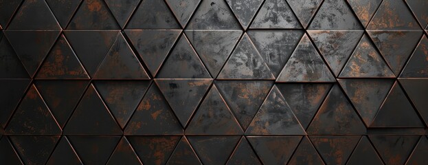 Wall Mural - abstract geometric triangular pattern background