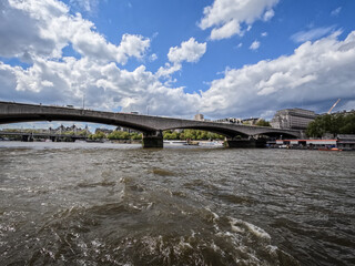 Wall Mural - London united kingdom urban landscapes and scenes on partly sunny day