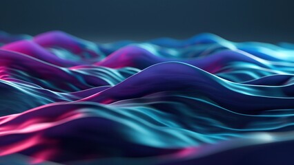 Poster - Blue and purple light effect acidic tech liquid fluid background