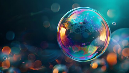 Wall Mural - Abstract Rainbow Bubble