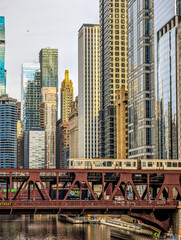 Wall Mural - Chicago street scenes during day