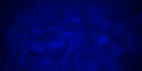 Wall Mural - abstract dark blue elegant background with triangles