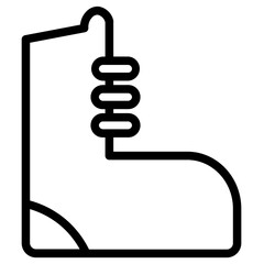 Boot Camping Foot Line Icon