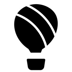 Sticker - Air Balloon Travel Glyph Icon