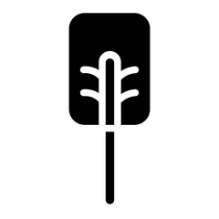 Sticker - Garden Leaf Plant Glyph Icon