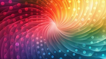 Poster - A colorful swirl of dots and lines