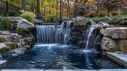 Wall Mural - Waterfall with Natural Pool