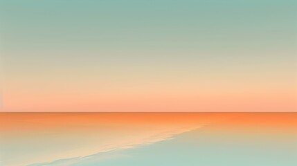 Poster - Gradient light aquamarine to dark orange abstract banner