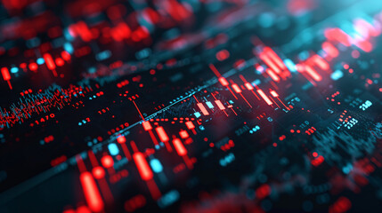 a close up of a graph