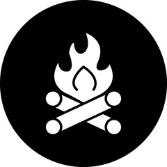 Poster - Bonfire Icon Style