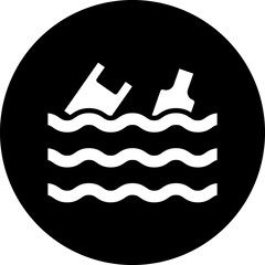 Sticker - Ocean Waste Icon Style