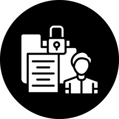 Sticker - Sensitive Personal Data Icon Style