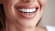 © The Little Hut - Teeth smile and portrait of woman with beauty at dentist for dental hygiene and oral healthcare Studio background and girl with healthy tooth cleaning for medical dentistry with happin : Generative AI