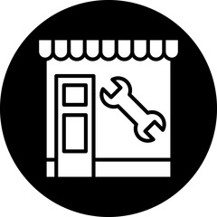 Poster - Car Repair Shop Icon Style