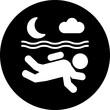 © designing ocean - Night Diving Icon Style