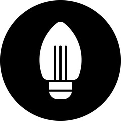 Poster - Candle Bulb Icon Style