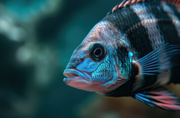 Vibrant tropical fish with striking colors and patterns